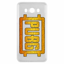 Чехол для Samsung J7 2016 PUBG and cracks - PrintSalon