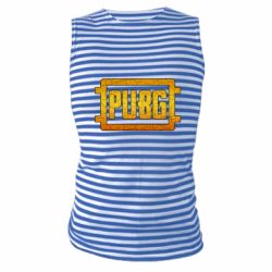 Майка-тельняшка PUBG and cracks - PrintSalon