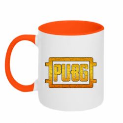 Чашка двухцветная 320ml PUBG and cracks - PrintSalon