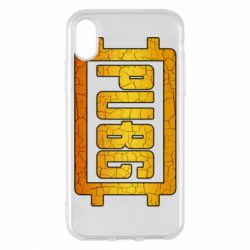 Чехол для iPhone X/Xs PUBG and cracks - PrintSalon