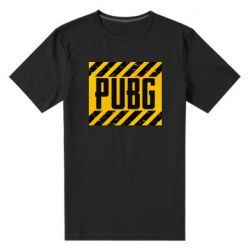Мужская футболка премиум PUBG and stripes - PrintSalon