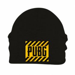 Шапка флисовая PUBG and stripes - PrintSalon