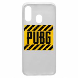 Чехол для Samsung A40 PUBG and stripes - PrintSalon