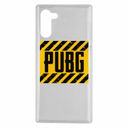 Чехол для Samsung Note 10 PUBG and stripes - PrintSalon