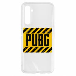 Чехол для Realme 6 PUBG and stripes - PrintSalon