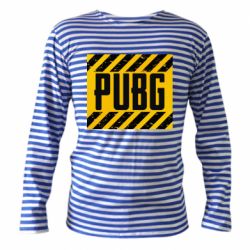 Тельняшка с длинным рукавом PUBG and stripes - PrintSalon