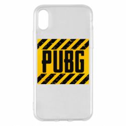 Чехол для iPhone X/Xs PUBG and stripes - PrintSalon