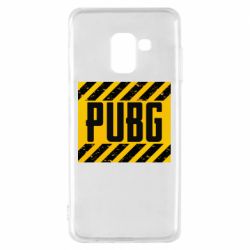 Чехол для Samsung A8 2018 PUBG and stripes - PrintSalon
