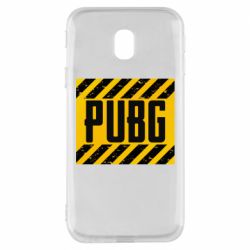 Чехол для Samsung J3 2017 PUBG and stripes - PrintSalon