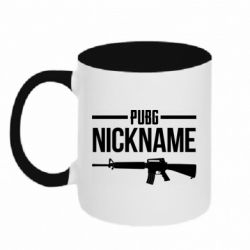 Чашка двухцветная 320ml Pubg automat - PrintSalon