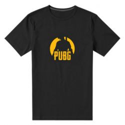 Мужская футболка премиум PUBG logo and game hero - PrintSalon