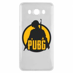 Чехол для Samsung J7 2016 PUBG logo and game hero - PrintSalon