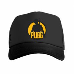 Кепка-тракер PUBG logo and game hero - PrintSalon