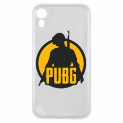 Чехол для iPhone XR PUBG logo and game hero - PrintSalon