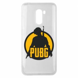 Чехол для Xiaomi Pocophone F1 PUBG logo and game hero - PrintSalon