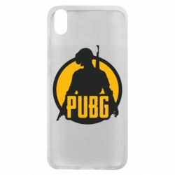 Чехол для Xiaomi Redmi 7A PUBG logo and game hero