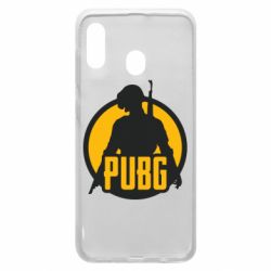 Чехол для Samsung A30 PUBG logo and game hero - PrintSalon
