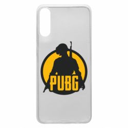 Чехол для Samsung A70 PUBG logo and game hero - PrintSalon