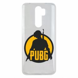 Чехол для Xiaomi Redmi Note 8 Pro PUBG logo and game hero - PrintSalon