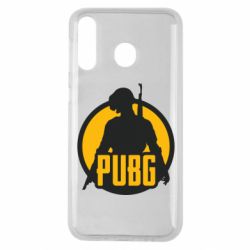 Чехол для Samsung M30 PUBG logo and game hero - PrintSalon