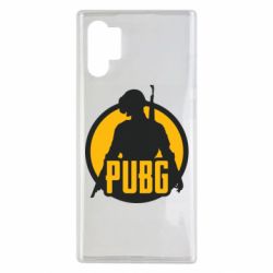 Чехол для Samsung Note 10 Plus PUBG logo and game hero - PrintSalon