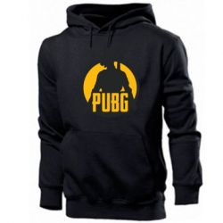 Мужское худи PUBG logo and game hero - PrintSalon