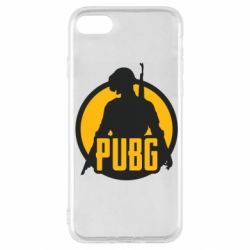 Чехол для iPhone SE 2020 PUBG logo and game hero - PrintSalon
