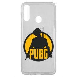 Чехол для Samsung A20s PUBG logo and game hero - PrintSalon