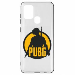 Чехол для Samsung A21s PUBG logo and game hero - PrintSalon