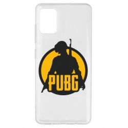 Чехол для Samsung A51 PUBG logo and game hero - PrintSalon