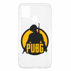 Чехол для Samsung M31 PUBG logo and game hero - PrintSalon