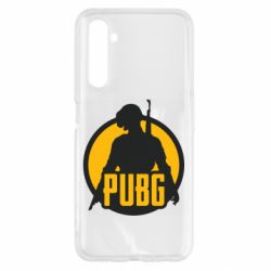Чехол для Realme 6 PUBG logo and game hero - PrintSalon