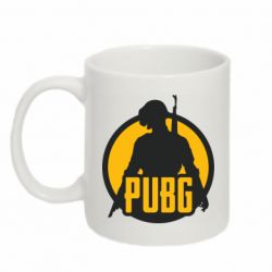 Чашка 320ml PUBG logo and game hero - PrintSalon