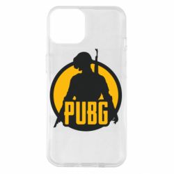 Чехол для iPhone 14 PUBG logo and game hero - PrintSalon