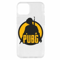Чехол для iPhone 14 Plus PUBG logo and game hero - PrintSalon