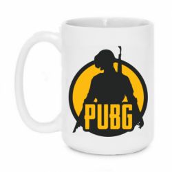 Чашка 420ml PUBG logo and game hero - PrintSalon