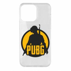 Чехол для iPhone 14 Pro Max PUBG logo and game hero - PrintSalon