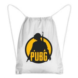 Рюкзак-мешок PUBG logo and game hero - PrintSalon