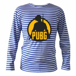 Тельняшка с длинным рукавом PUBG logo and game hero - PrintSalon