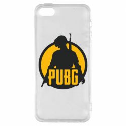 Чехол для iPhone5/5S/SE PUBG logo and game hero - PrintSalon