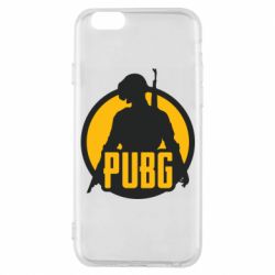 Чехол для iPhone 6/6S PUBG logo and game hero - PrintSalon