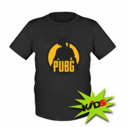 Детская футболка PUBG logo and game hero - PrintSalon