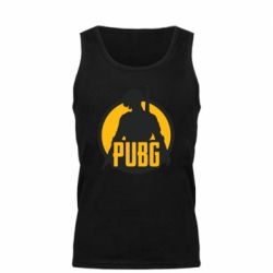 Мужская майка PUBG logo and game hero - PrintSalon