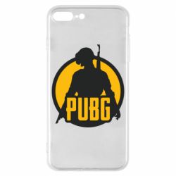 Чехол для iPhone 8 Plus PUBG logo and game hero - PrintSalon