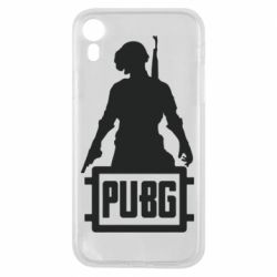 Чехол для iPhone XR PUBG logo and hero - PrintSalon