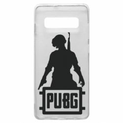 Чехол для Samsung S10+ PUBG logo and hero - PrintSalon