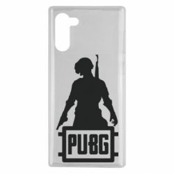 Чехол для Samsung Note 10 PUBG logo and hero - PrintSalon