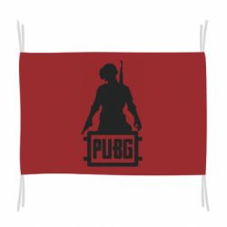 Флаг PUBG logo and hero - PrintSalon
