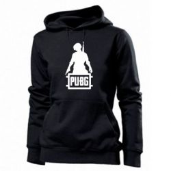 Женское худи PUBG logo and hero - PrintSalon