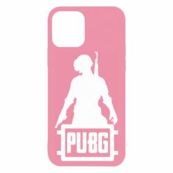 Чехол для iPhone 12 Pro PUBG logo and hero - PrintSalon
